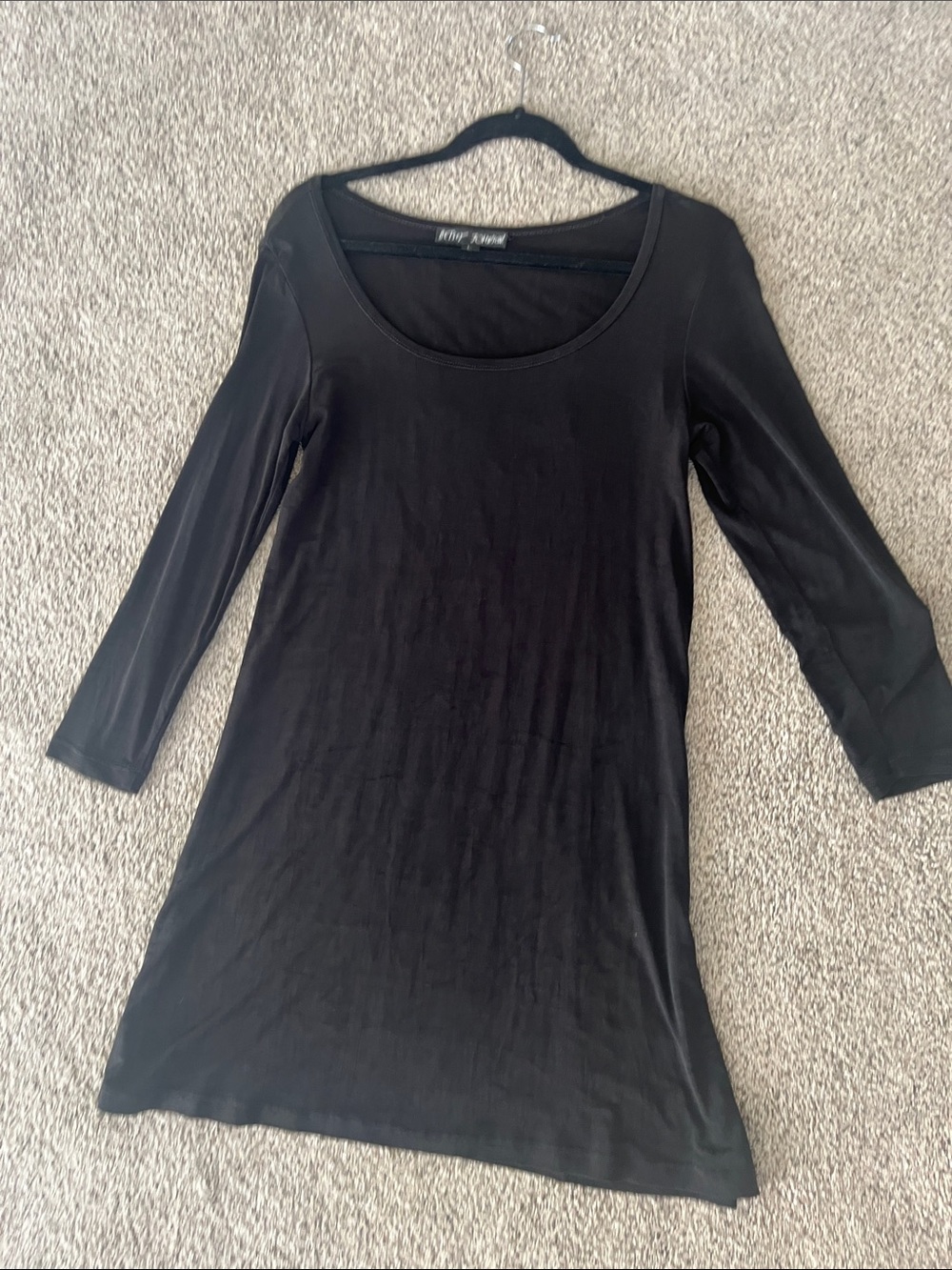 Betsey Johnson Black Scoop Neck Mini Dress